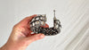Sterling Silver Indian Bangle. Crystal & Sterling Silver. Exquisite. 1035