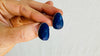 Lapis Lazuli Asymmetrical Earrings. Sterling Silver. 0904