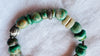 Guatemalita Jade Beaded Bracelet with a Sterling Silver Bead. 2847
