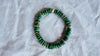 Guatemalita Jade Beaded Bracelet with a Sterling Silver Beads. 4422
