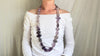 Long Amethyst Necklace. 1175