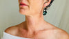 Hubei Turquoise Earrings. Sterling Silver.