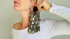 Huge Vintage Kuchi Jumkha Tribal Earrings. Gauged. 4290
