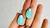 Santo Domingo Pueblo Turquoise Earrings. Kewa. Native American. 2764