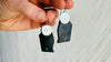 Turquoise & Silver Earrings. Handmade Sterling Silver Jewelry. Natural Hubei Stone. 2361