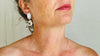 Dendritic Agate Earrings. Designer Sterling Silver Handmade Jewelry. 2419