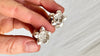 Silver Flower Barbell Earrings. Thailand. 1012