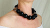 Rainbow Obsidian and Garden Quartz Necklace. Handmade Designer Beaded Necklace.