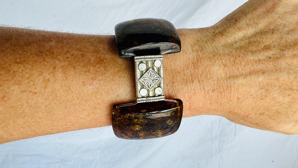 Amber Beaded Bracelet. Mexican Amber. Chunky. 2864