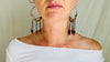 Vintage Uzbek Bukhara Silver Earrings. 1153. Rare!