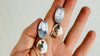 Dendritic Agate Earrings. Designer Sterling Silver Handmade Jewelry. 2419