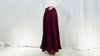 Mexican Gauze Skirt. Aubergine. One Size. Elastic Waist