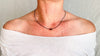 Guatemalita, Sterling Silver and Seed Necklace. Acacia Coral. 0603