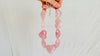 Rose Quartz Heart Necklace. Maximalist Designer Jewelry. Handcrafted with Sterling Silver.