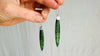 African Jade Earrings with Sterling Silver Ear-Wires. 2696
