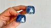Tanzanite Post Earrings. Sterling Silver. 2046