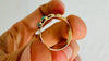 Turquoise and Gold Ring. Antique Stones and 14 kt Yellow Gold. Size 5.75