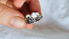 Amber Botanicals Ring. Sterling Silver. Adjustable Size. AP-431