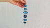 Sterling Labradorite Bracelet. Beautiful Blue Flash. 0730.
