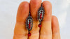 Vintage Oaxacan Filigree Earrings. Coral Sterling & Silver. Gusanos. Mexico. 2808