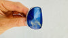 Oversized Lapis Lazuli Ring. Size 6. Sterling Silver Cocktail Ring. 4149