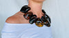 Huge Amber Beaded Necklace. Mexican Amber. Dramatic All Natural Beauty!