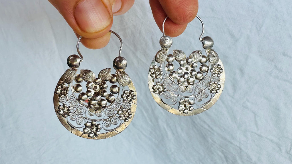 Arracadas Jerezanas Hoop Earrings. Zacatecas. Oversized. AP-473