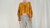 Mexican Gauze Blouse. Mustard. One Size