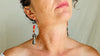 Antique Berber Silver and Coral Earrings. Sterling Silver. Morocco. 2754