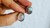 Labradorite Post Earrings. Flashy Blue Stone. Handmade Sterling Silver Jewelry. Small Gift for Her. AP-585