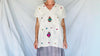 Hand-Embroidered Oaxacan Blouse. Sacred Heart Motif. All Cotton.