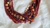 Carnelian Necklace with Ancient Beads. Multi Strand. 1387