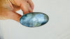 Gray Labradorite Cocktail Ring. Two Finger, Adjustable Sizing Ring. Handmade Sterling Silver. Gorgeous Flash. .