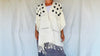 Fringe Poncho. San Andres Larrainzar. Mayan. Chiapas Mexico. Hand-Woven