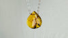 Large Amber Pendant on a Silver Chain. 2557