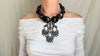 Amber Beaded Necklace, Oaxacan Filigree Pendant. Sterling Silver. IN COMPLIANCE with Etsy Standards. 1349