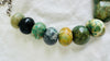 Guatemalita Necklace with Jade and Silver. Replica