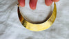 Karen Hill Tribe Earrings. Oversized Hoops. 24kt Gold Plated. Vermeil. 0682 SCRATCH N DENT