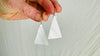 Mother of Pearl Earrings. Handmade Sterling Silver Jewelry. 2701