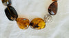 Dramatic Amber Necklace. Antique Sterling Silver Beads. Maximalist Designer Jewelry. 2390