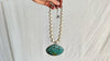 Fantastic Old Turquoise Pendant Necklace. Sterling Silver. 2234
