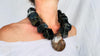 Labradorite & Ammonite Necklace. One-of-a-Kind. Sterling Silver.