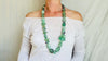 Long Fluorite & Sterling Silver Necklace.