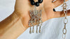 Monte Alban Pendant on Black Jade Necklace. Sterling Silver. Oaxaca, Mexico. Zapoteco. 2848