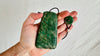 Mayan Green Jade Pendant. Hand-Carved Adze. Guatemala. 1412