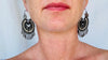 Vintage Mexican Arracadas. Sterling Silver & Pearl. Oaxaca. Mexico. Frida Kahlo