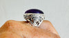 Amethyst Botanicals Ring. Size 7. Stupendously Crafted Sterling Silver. 4142