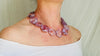 Faceted Amethyst Necklace. Hand-Cut Star Beads. Sterling Silver Clasp. Gift for Her.