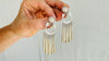 Silver Hmong Dangle Earrings. Handmade Sterling Silver Earrings. 0951.