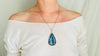 Labradorite Pendant Necklace on a Handmade Sterling Silver Chain. 2392